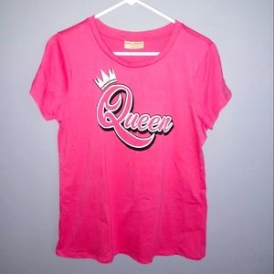 NWOT Pink Queen w/Crown Graphic Tee